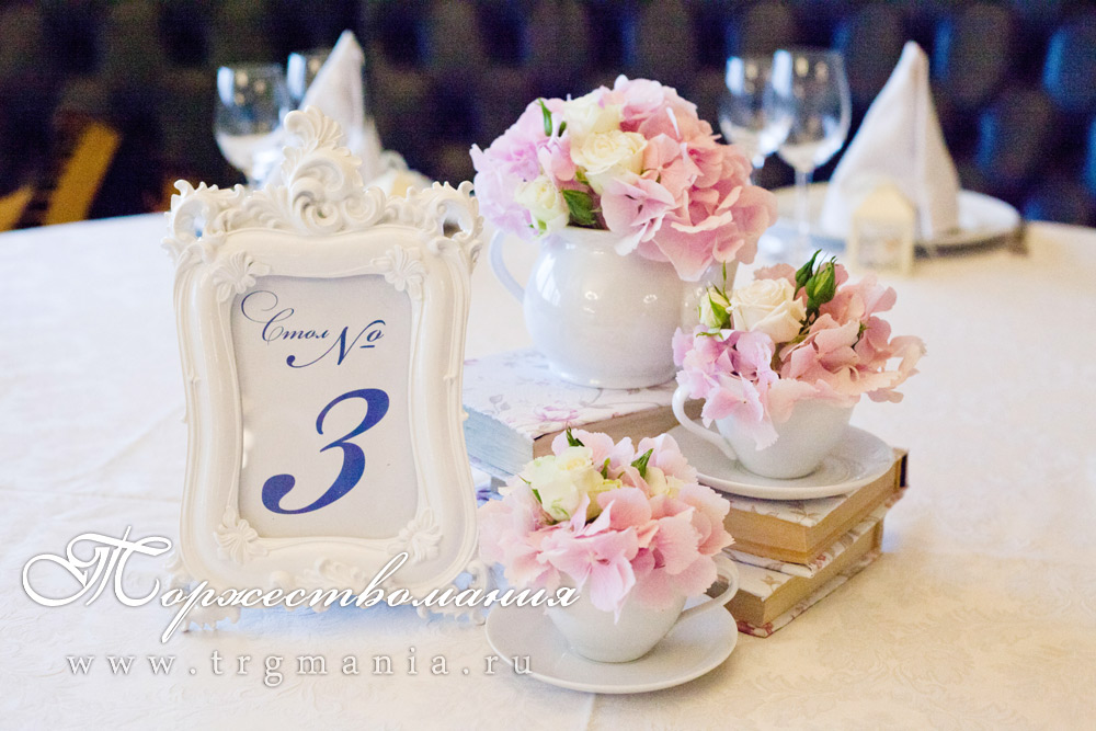 цветы на столы гостей